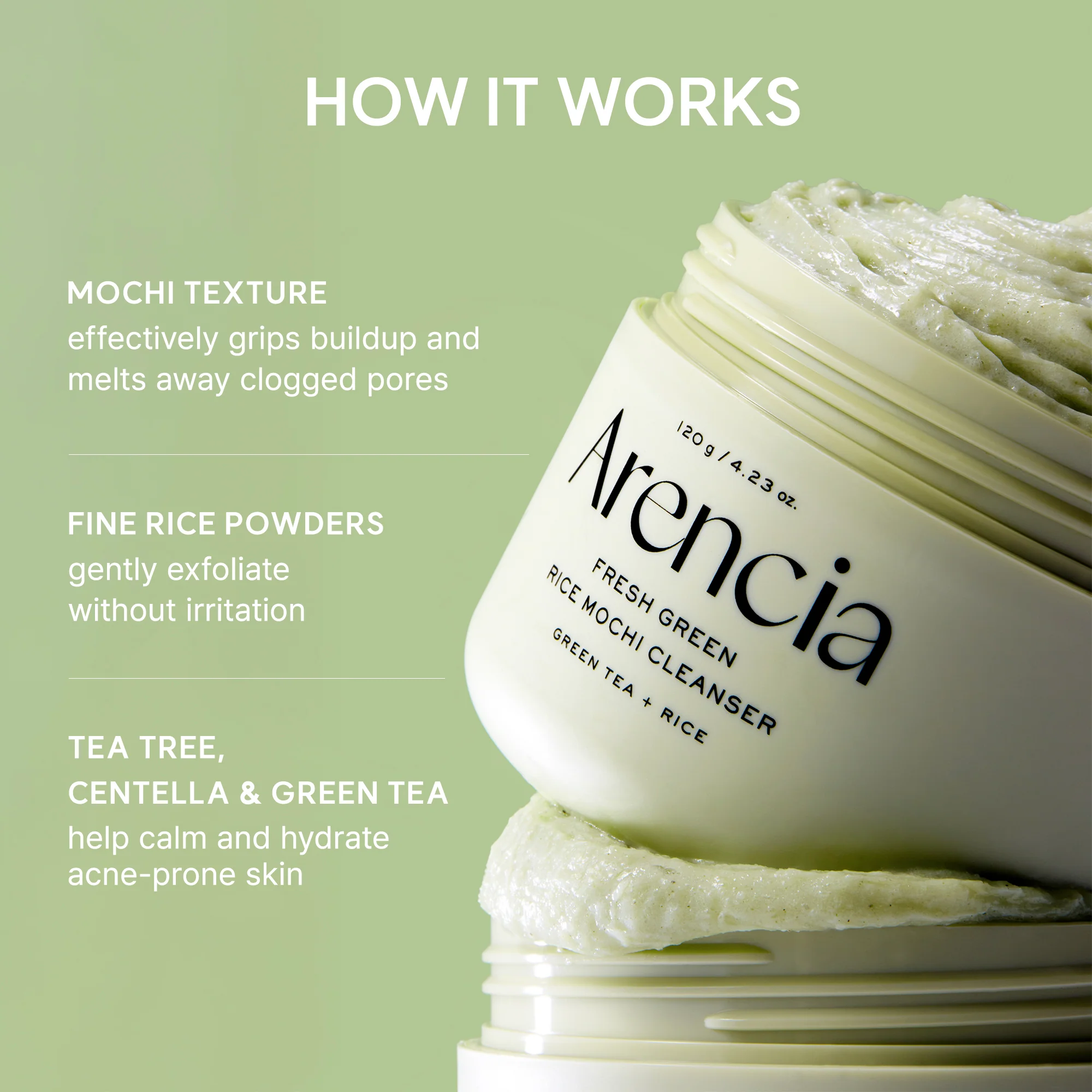 ARENCIA RICE MOCHI CLEANSER — view 3