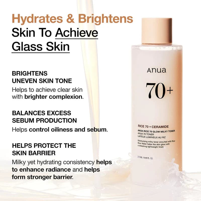 Anua Rice 70 Glow Milky Toner — view 3